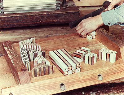 寄木細工製作工程（４）